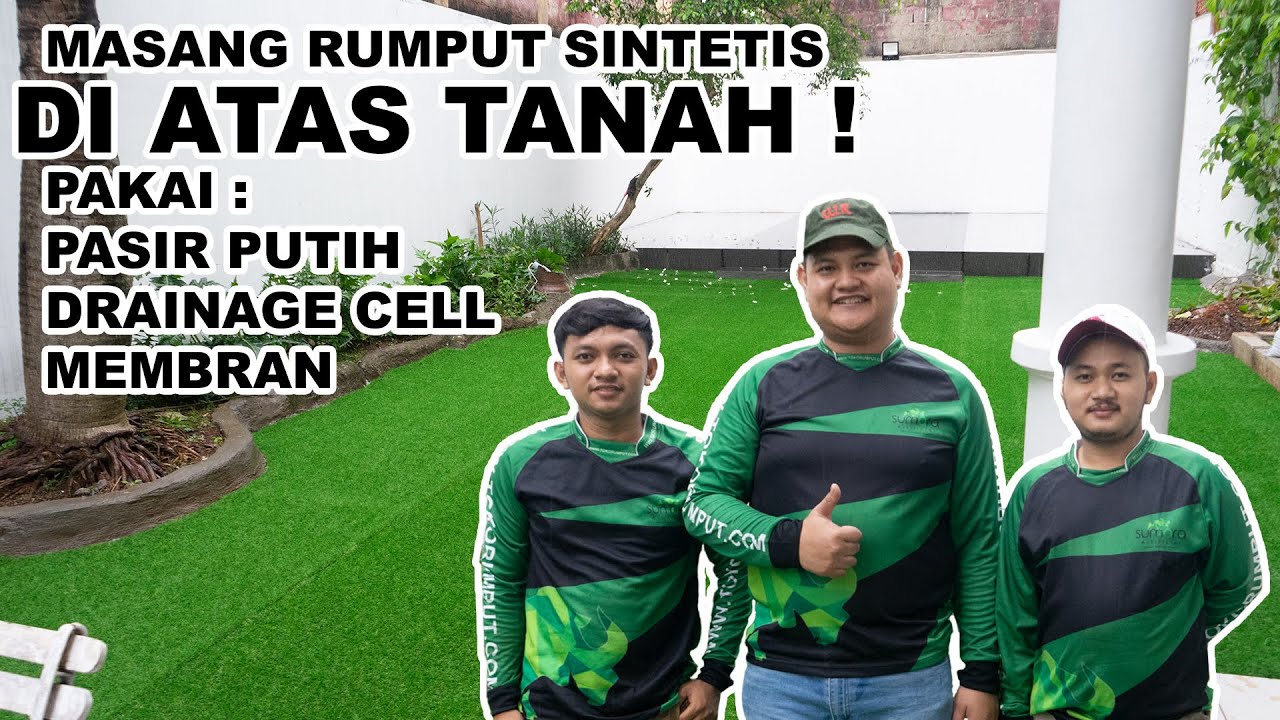 Pemasangan Rumput Diatas Tanah