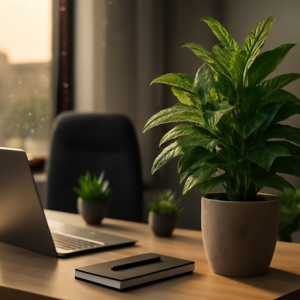 5 Inspirasi Dekorasi Kantor Menggunakan Tanaman Sintetis di Musim Hujan 2025